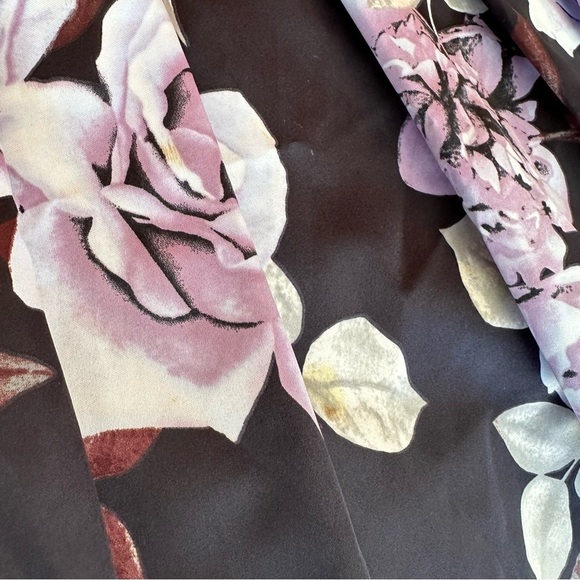 Betsy & Adam Navy Floral Fit & Flare A-Line Party Dress, 10 - Picture 4 of 11